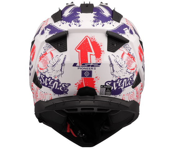 MX702 PIONEER II FANTASY Matt White Red Blue